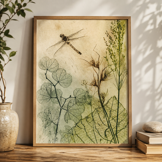 Muted Dragonfly Fine Art Print