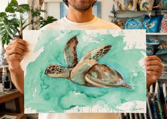 'Sea Turtle 2' Fine Art Print