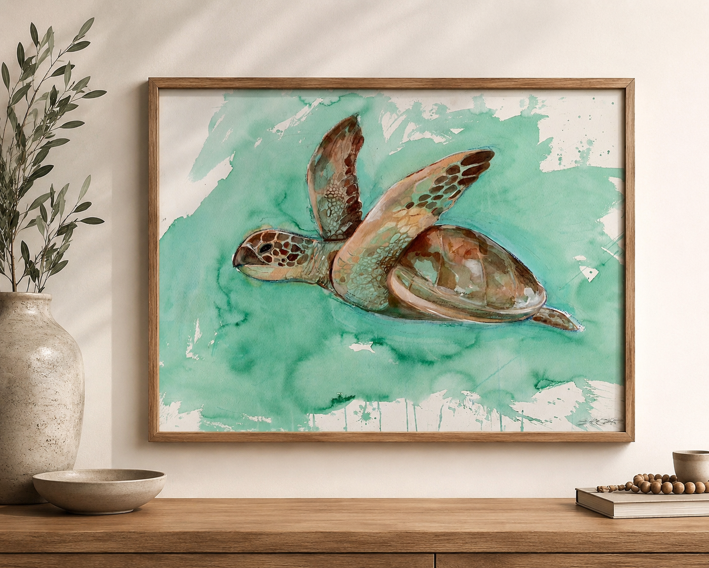 'Sea Turtle 2' Fine Art Print