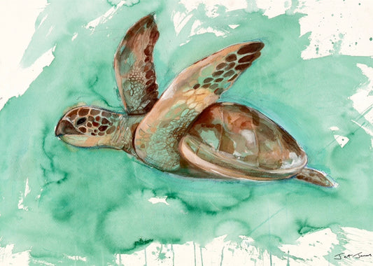 'Sea Turtle 2' Fine Art Print