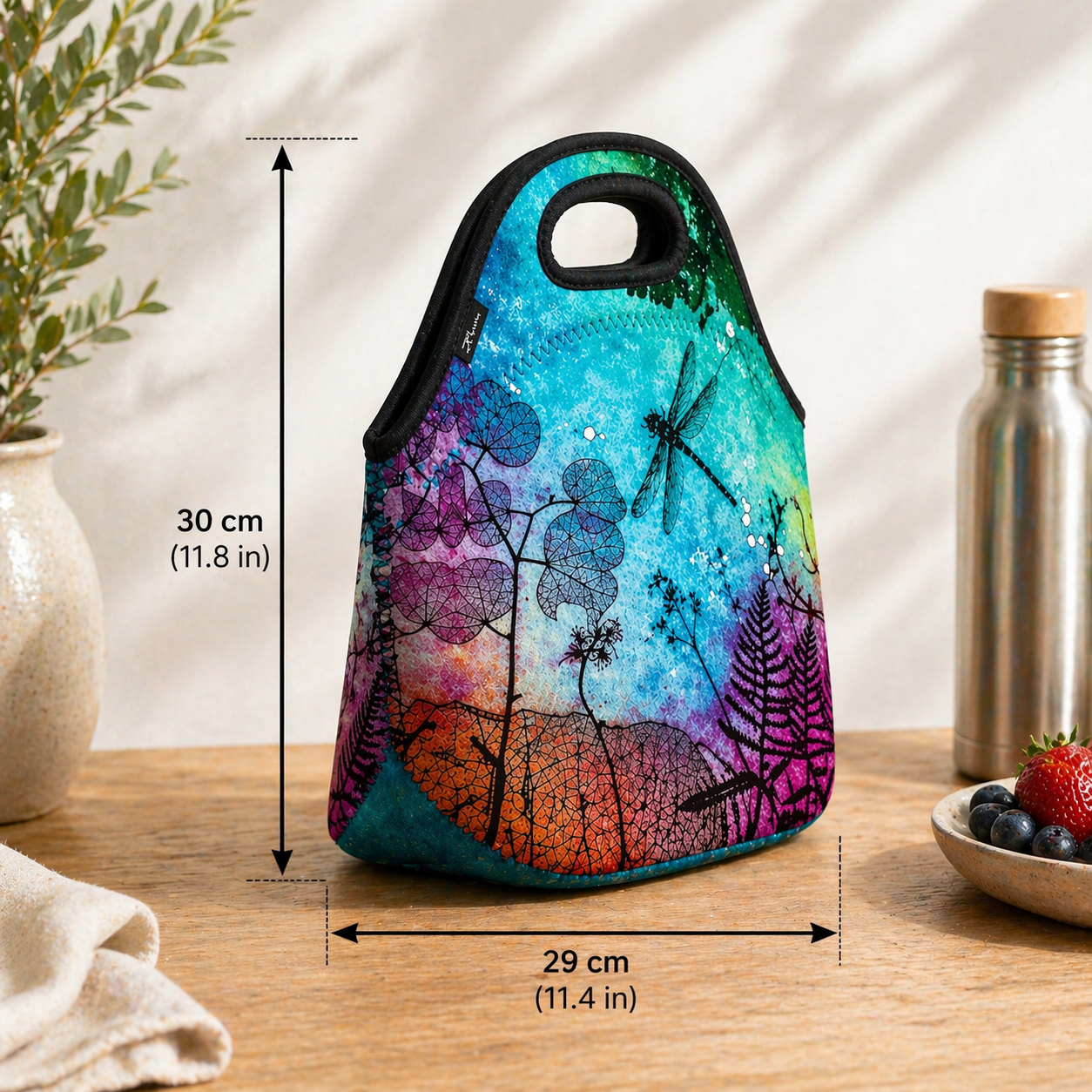Ocean Dragonfly Lunch Tote