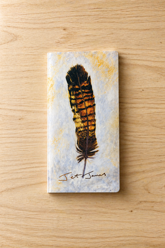 Pocket Note Book - Black Cockatoo Feather