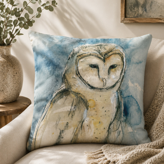 Barn Owl Cushion Cover