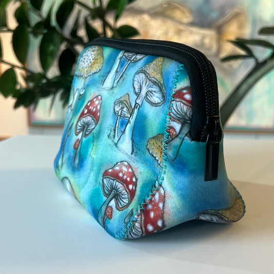 Mushroom neoprene pouch bag