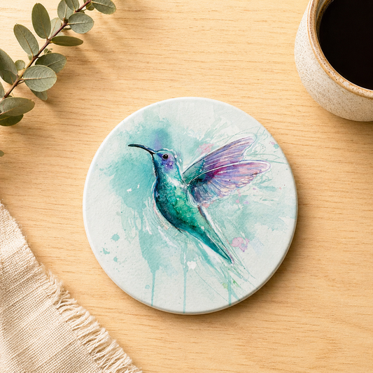 Humming Bird Ceramic Coaster