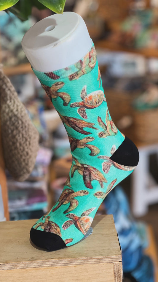 Turtle Bamboo Socks