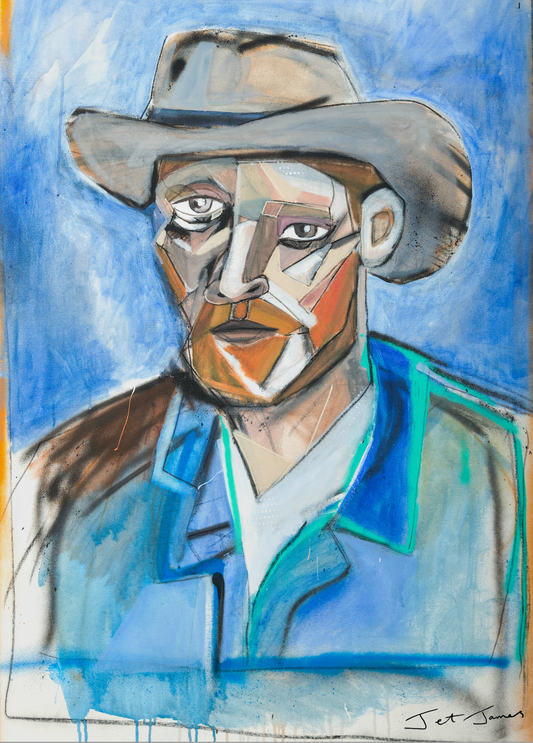 Cubist Van Gough Self Portrait Fine Art Print