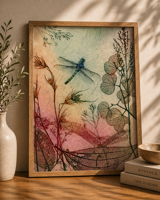 Warm Dragonfly Fine Art Print