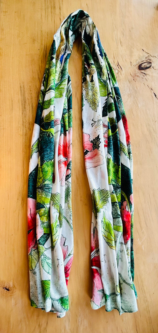 Hibiscus Scarf