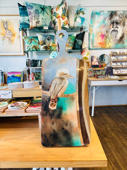 Wood and Resin Serving Board - Kookaburra