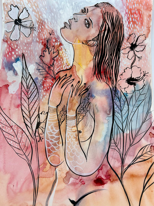 "Devotion" Original Mixed Media