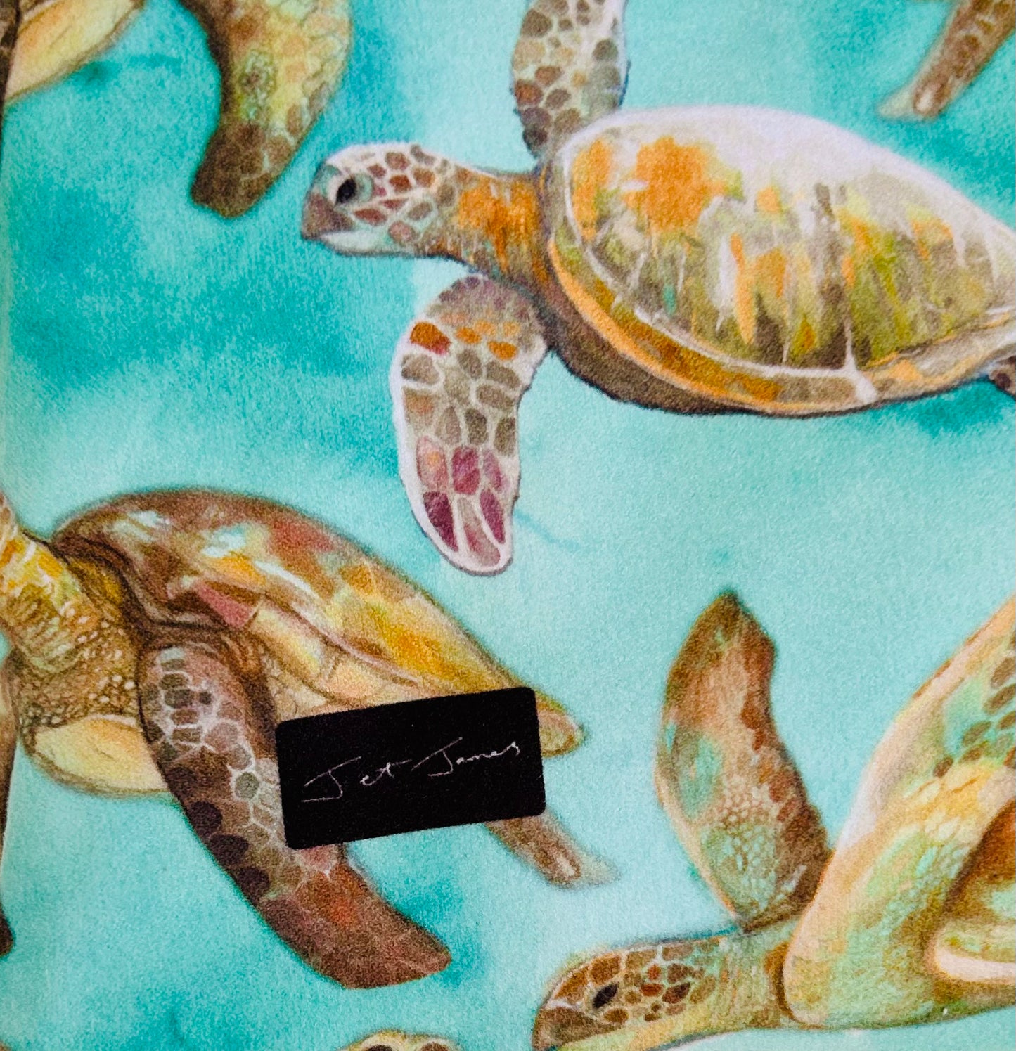 Kids Sand-Free Waffle Towel Hoodie - Turtles