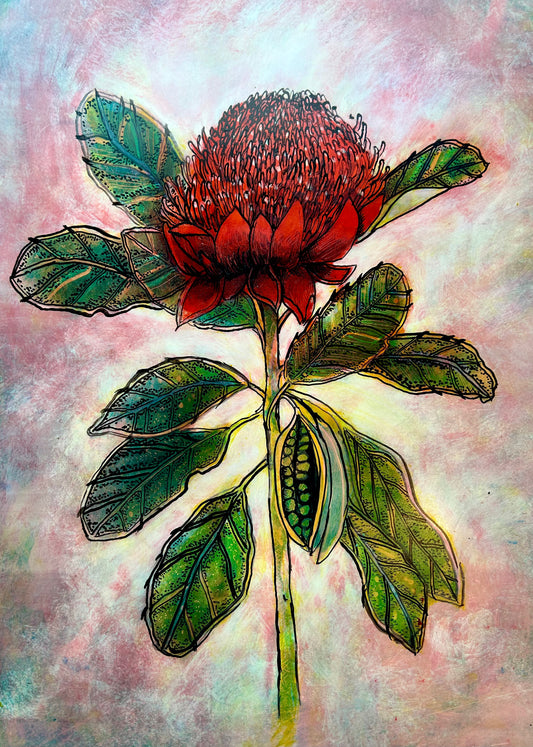 'Waratah' Original Artwork