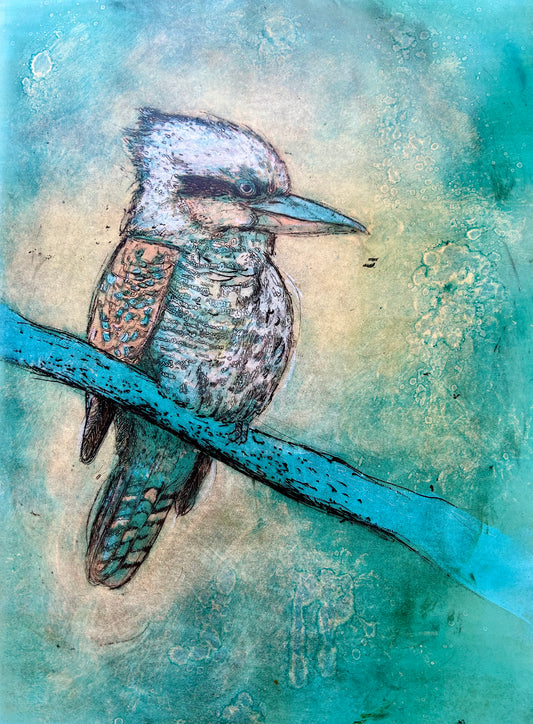 'Kookaburra in Blue' Original Artwork
