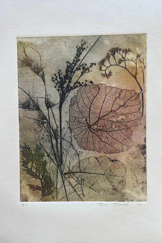 'Leaf Essence' Original Etching