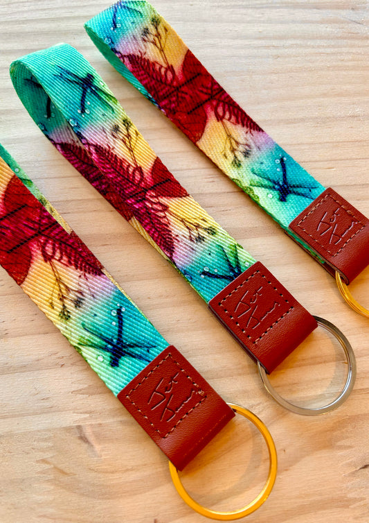 Lanyard Keychain - Rainbow Dragonfly