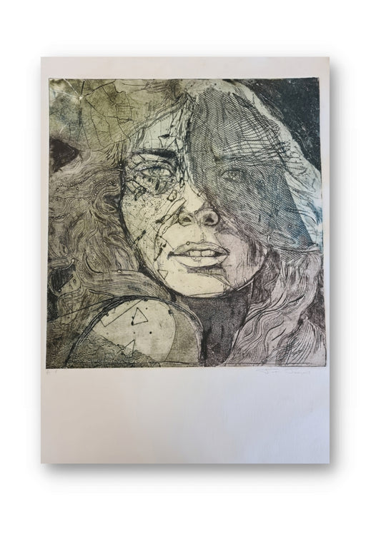 'Fallen' Original Collagraph