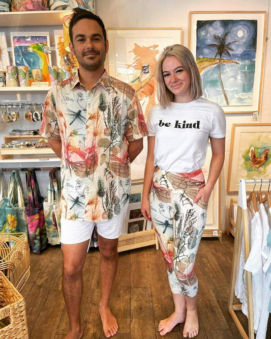 Warm Dragonfly Design Shirt