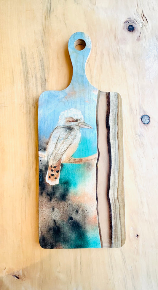 Wood and Resin Serving Board - Kookaburra