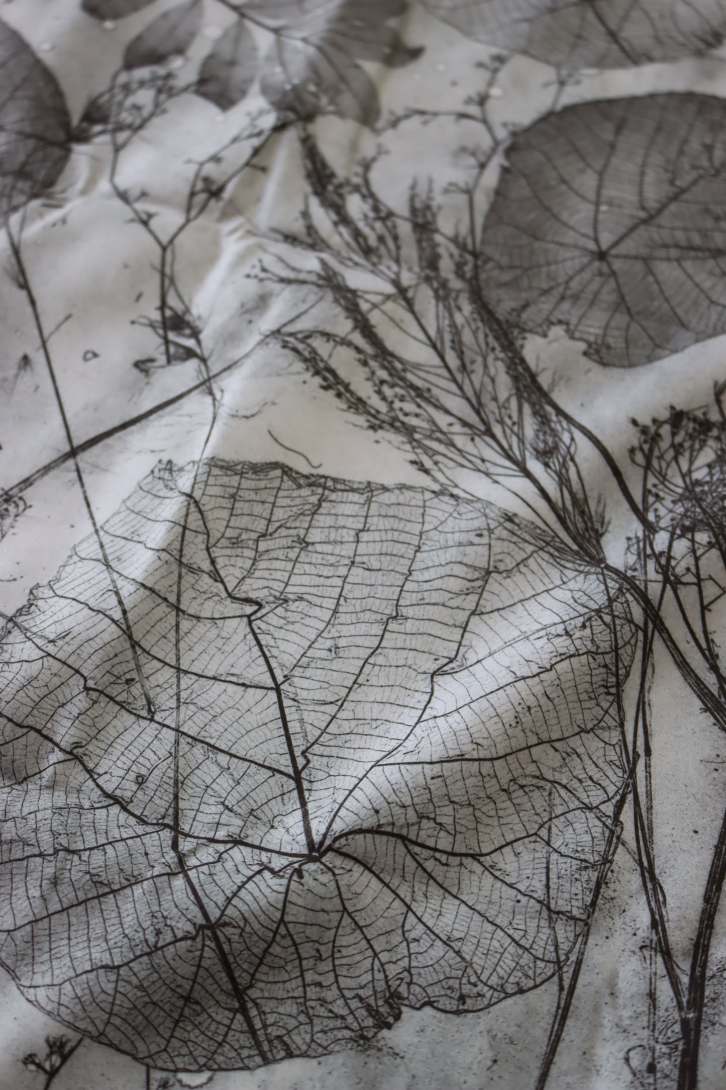 Purple Dragonfly + Black and White Leaf Essence Sand-Free Beach Towel