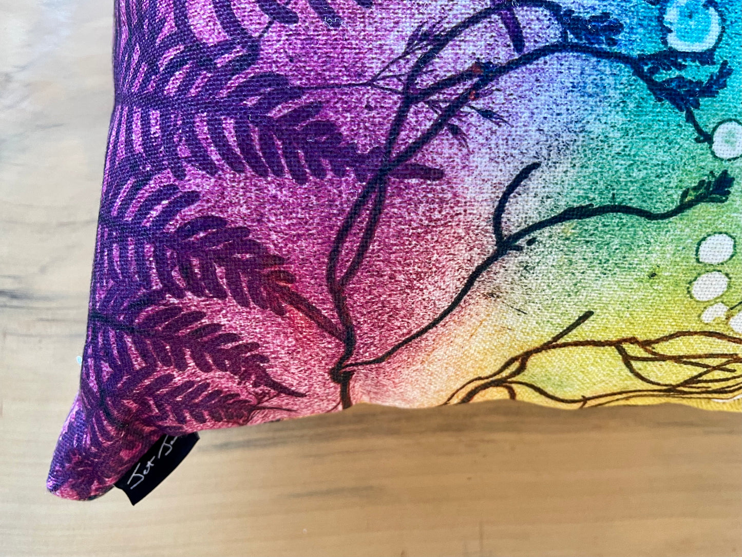 Rainbow Dragonfly Cushion Cover