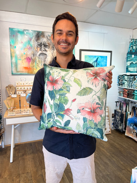 Hibiscus Cushion Cover