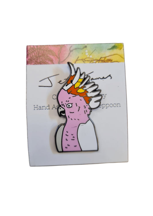 Major Mitchell Cockatoo Pin Badge