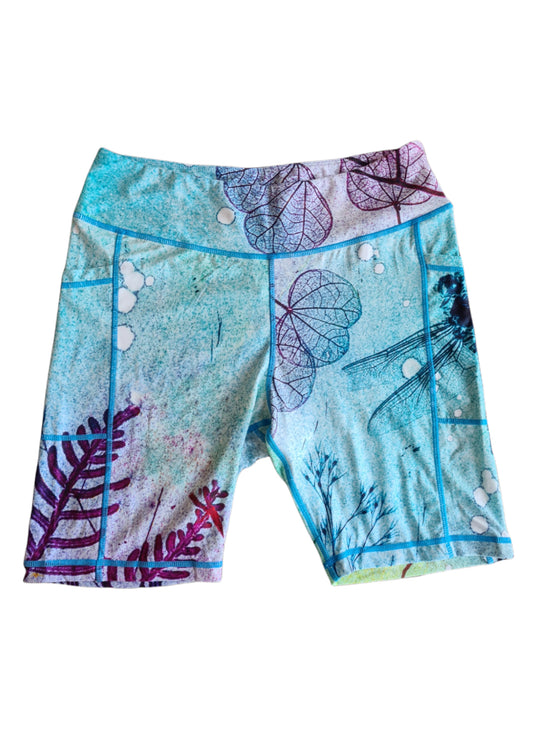 Bike Shorts 'Ocean Dragonfly'