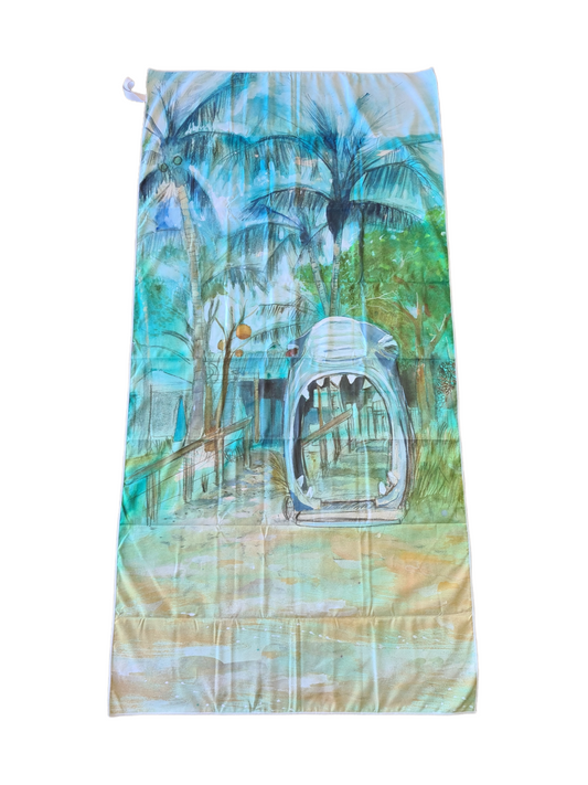 Great Keppel Shark Sand-Free Beach Towel