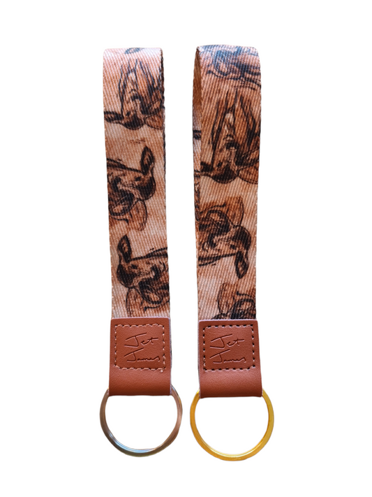 Lanyard Keychain - Brahman Calf