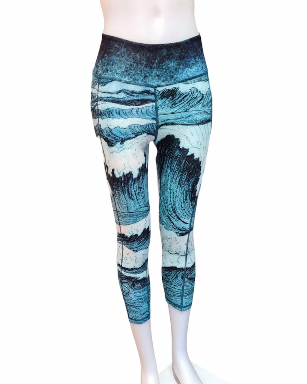3/4 Length 'Waves' Leggings