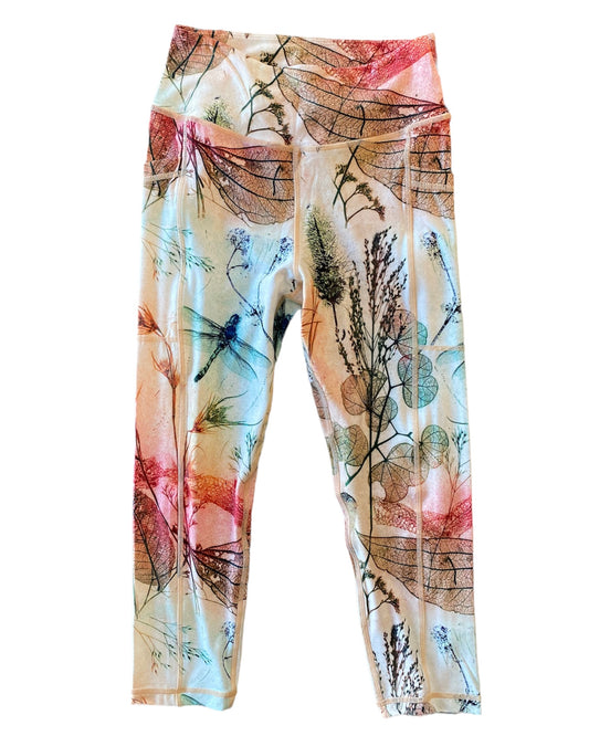 3/4 Length 'Warm Dragonfly' Leggings
