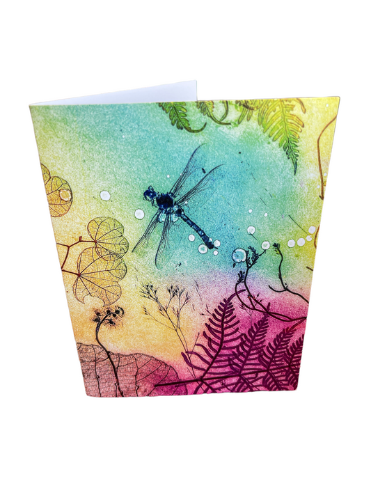 Card - Rainbow Dragonfly