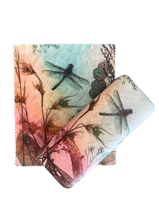Warm Dragonfly Sunglasses Case