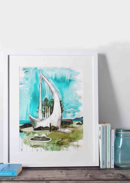 Singing Ship Art Print