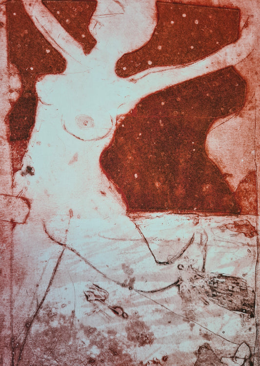 'Skymaker 2' Original Collagraph