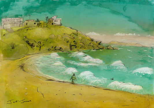 'Windy Day At Cooee Bay' Fine Art Print