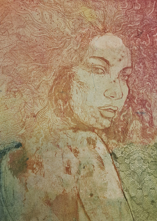 'Yovanna' Original Collagraph