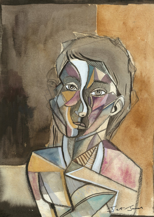 'Abstract Boy' Fine Art Print