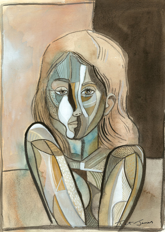 'Abstract Girl' Fine Art Print