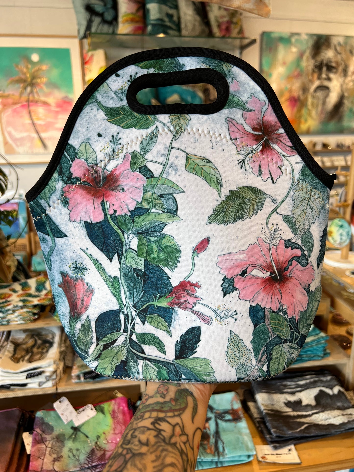 Hibiscus Lunch Tote