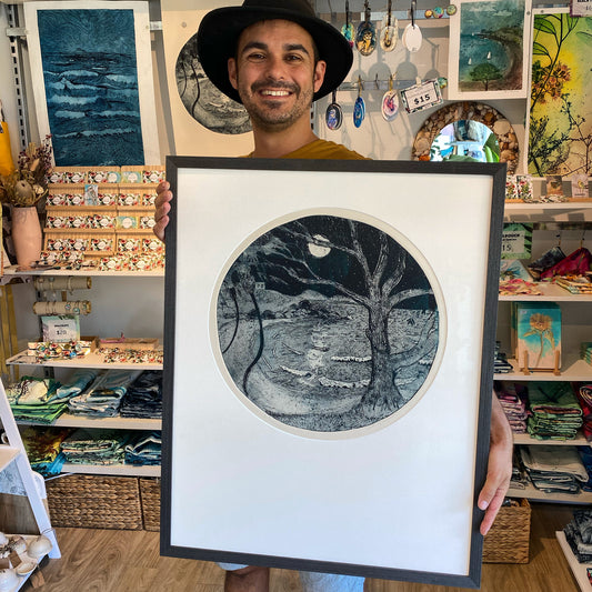 FRAMED Porthole to Cooee Bay