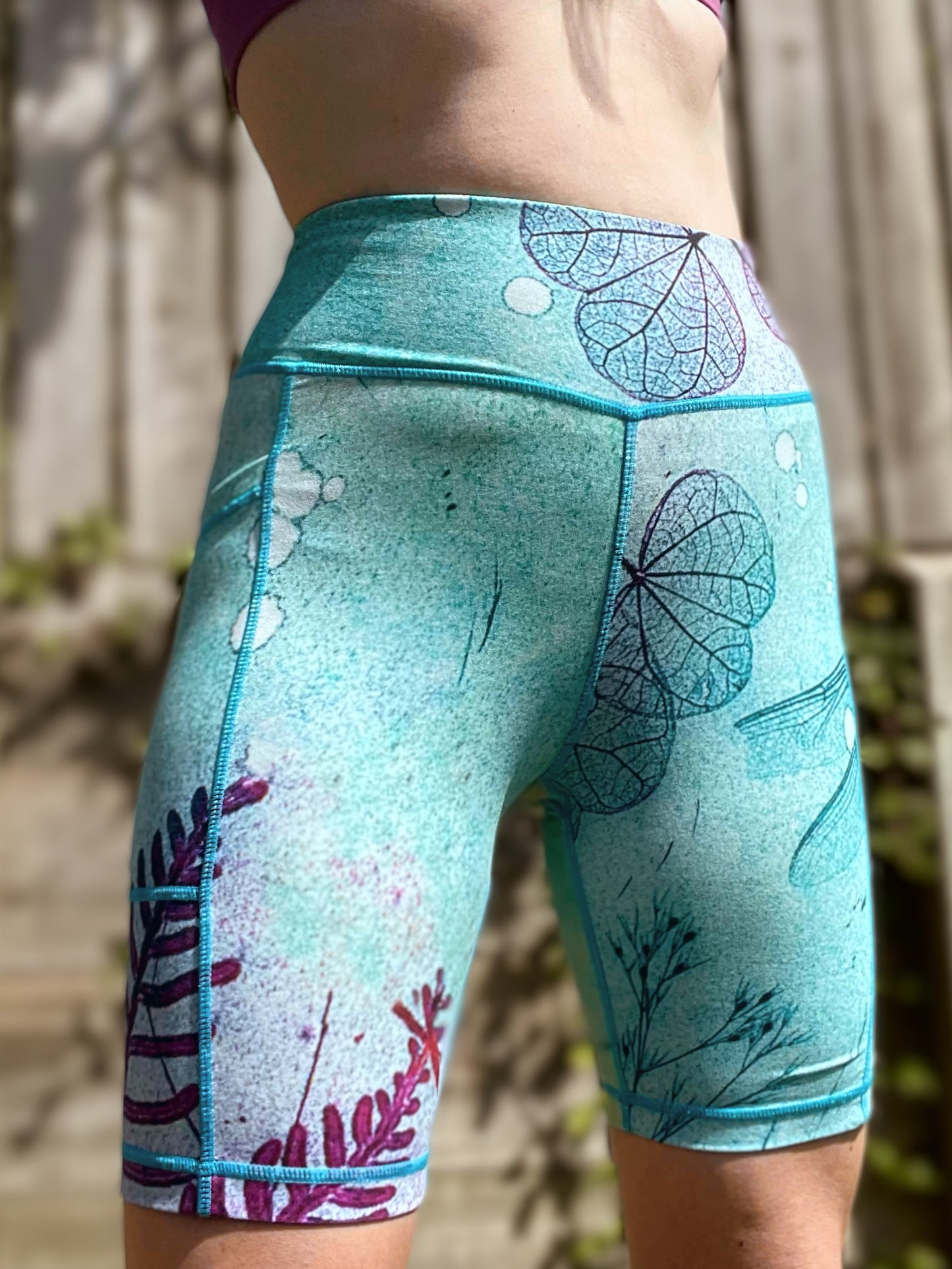 Bike Shorts 'Ocean Dragonfly'