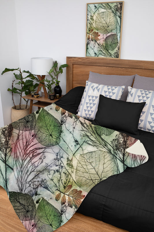 Leaf Essence Throw Rug