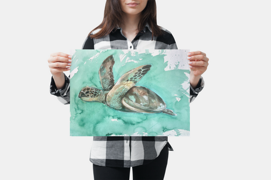 'Sea Turtle 2' Fine Art Print