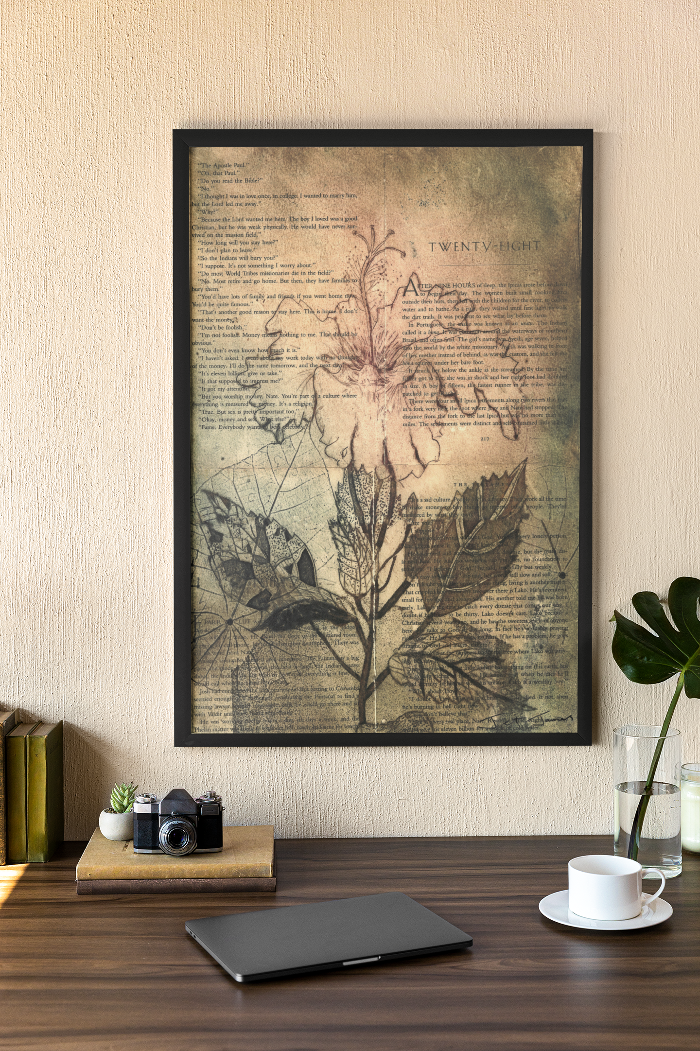 'Poetry Hibiscus' Fine Art Print