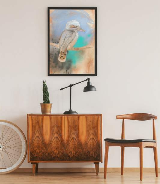 'Natural Kookaburra' Fine Art Print