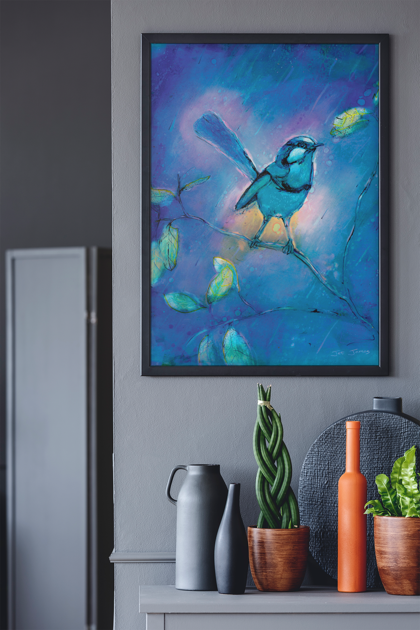 Blue Wren Fine Art Print