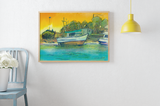 'Sunset At Ross Creek' Fine Art Print