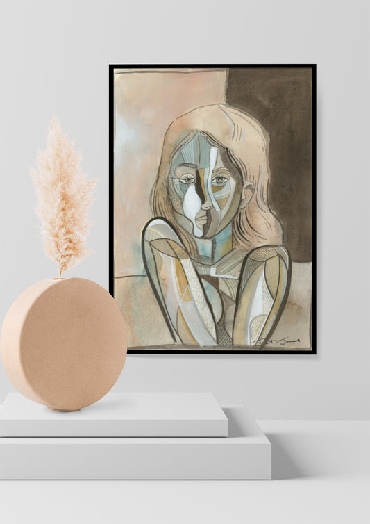 'Abstract Girl' Fine Art Print
